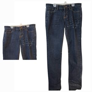 Gap Premium | Skinny Jeans | Size 8/29 | Dark Wash Distressed Denim